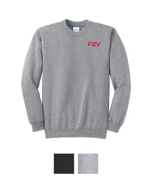 Tall Unisex Port & Co Essential Fleece Crewneck Sweatshirt